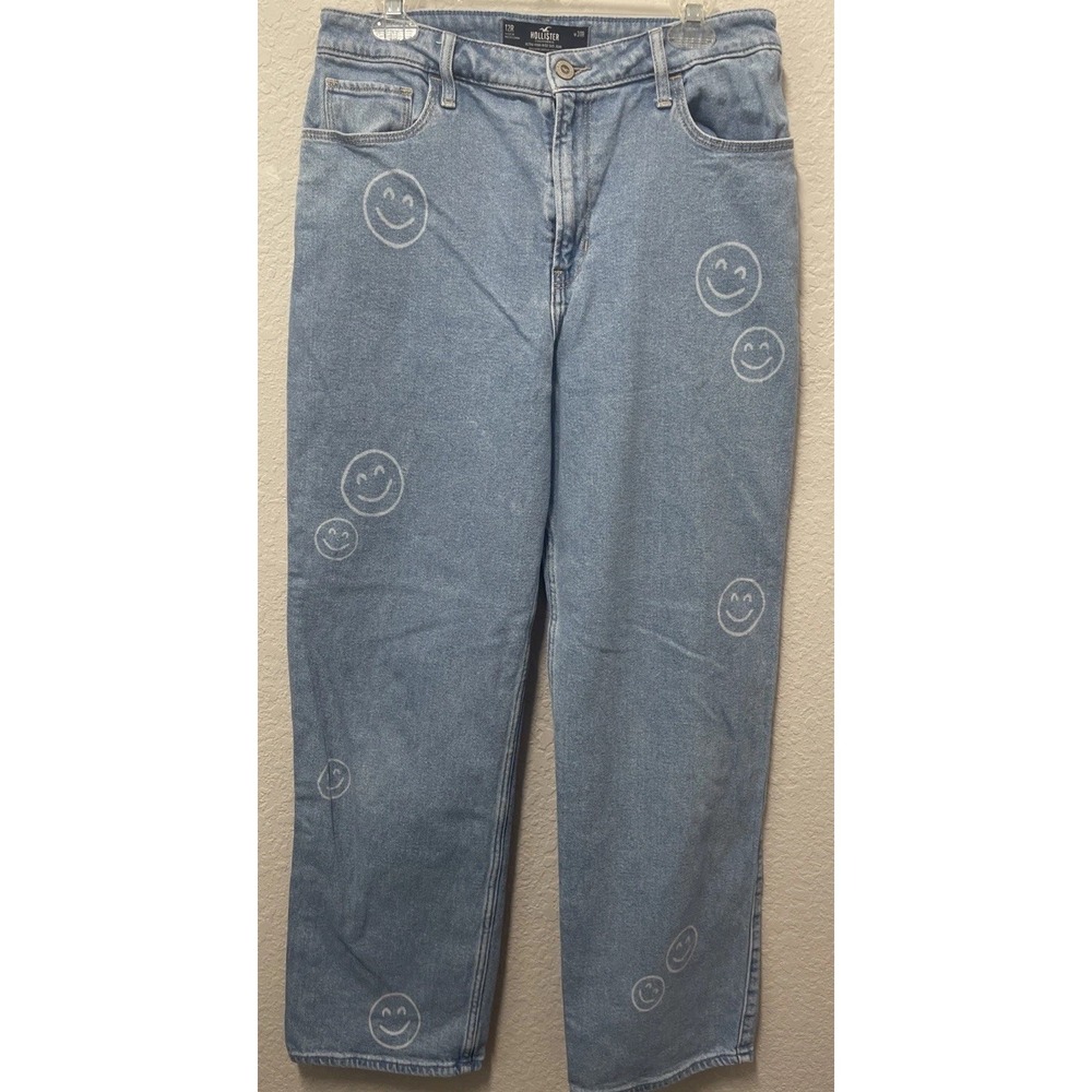 Hollister Women's Ultra High Rise Dad Jeans Hollister Vintage Stretch 12R/w 31R
